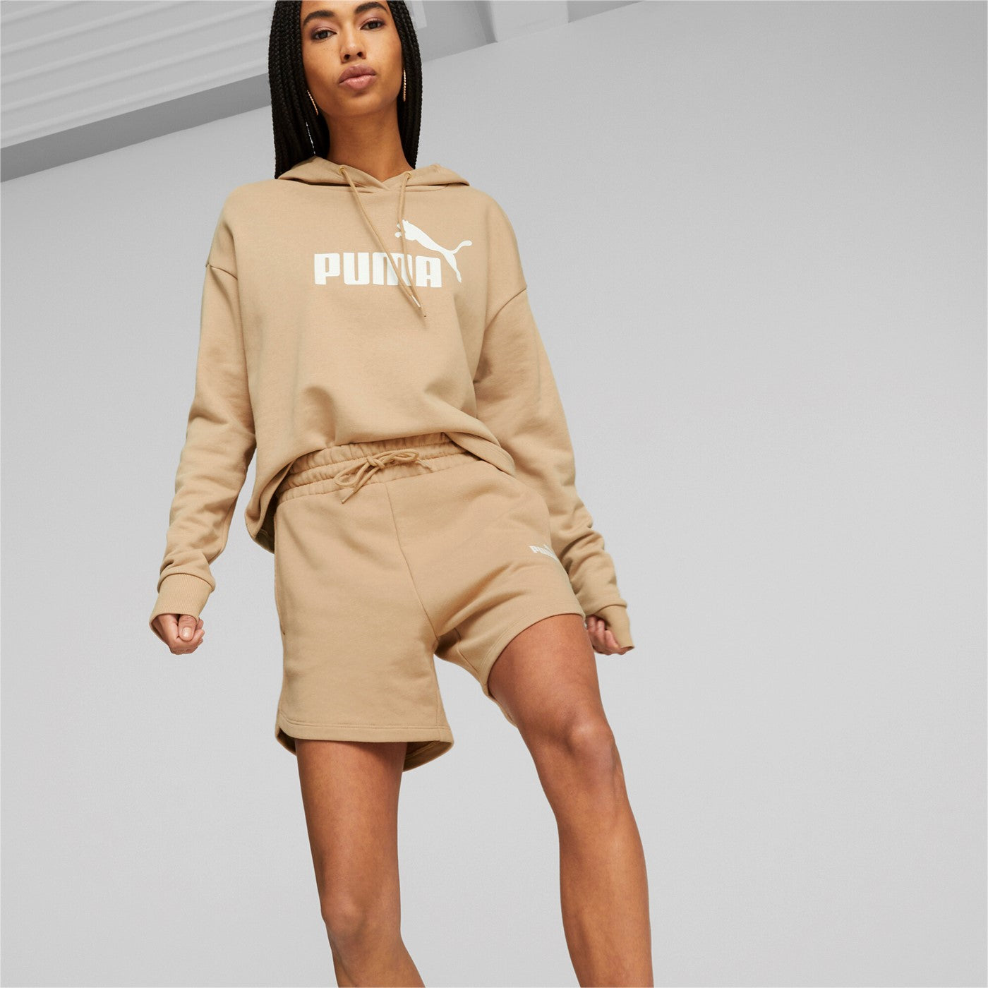 Puma Pantaloncino sportivo da donna Short ESS Waist 848339 89 dusty tan