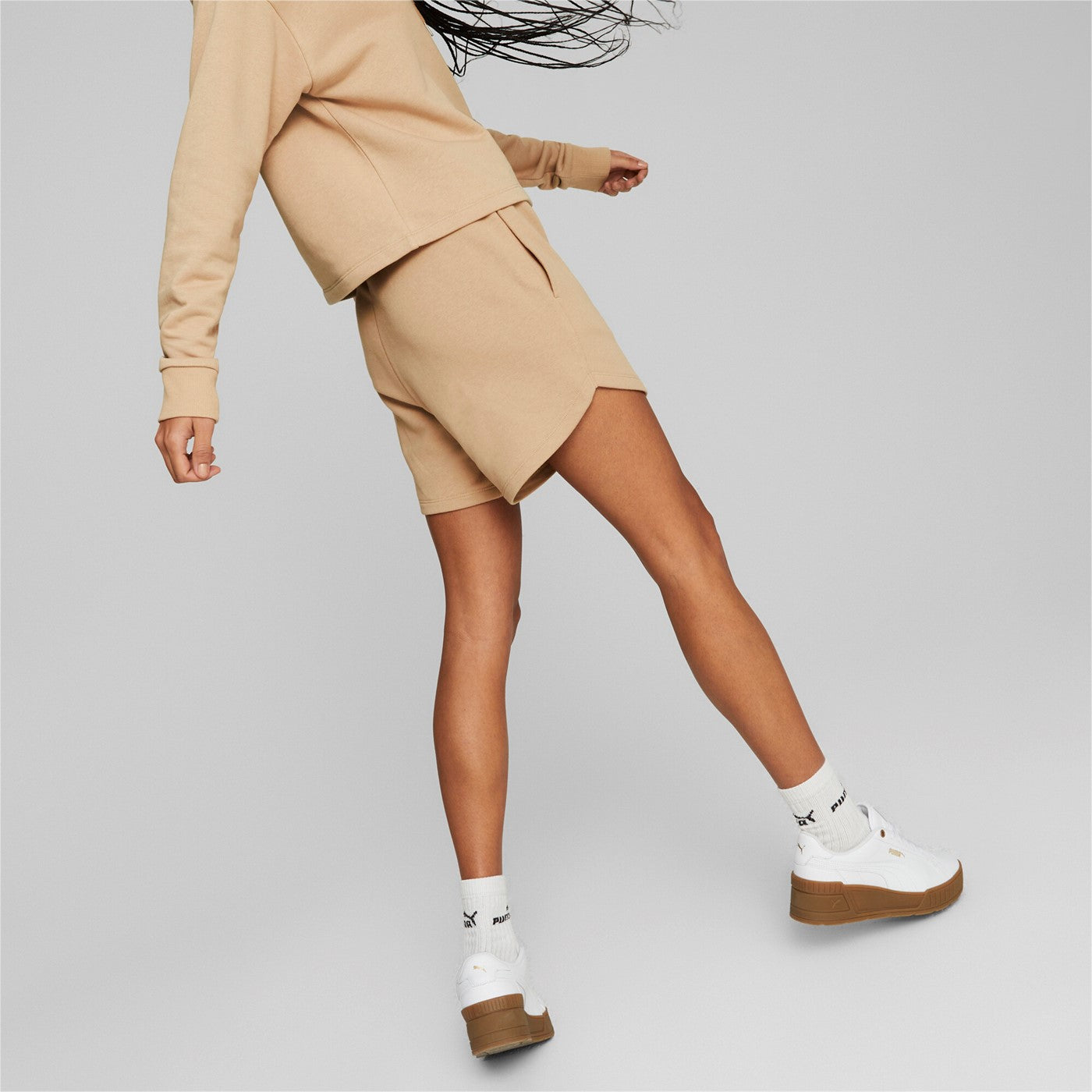Puma Pantaloncino sportivo da donna Short ESS Waist 848339 89 dusty tan