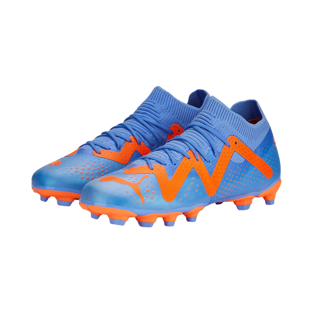 Puma Scarpa da calcio da ragazzo Future Match FG/AG 107195-01 blu-arancio