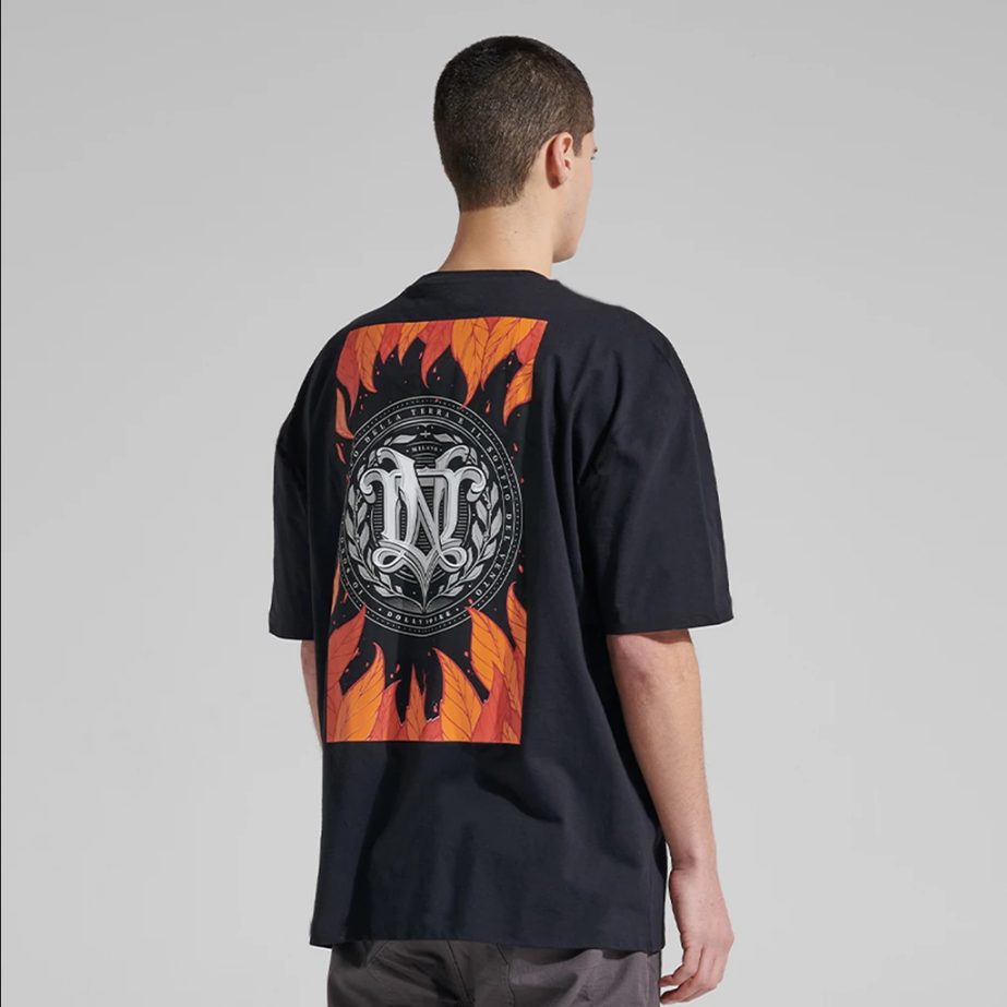 Dolly Noire T-Shirt manica corta Autunno Oversize Tee ts010-tb-01 black
