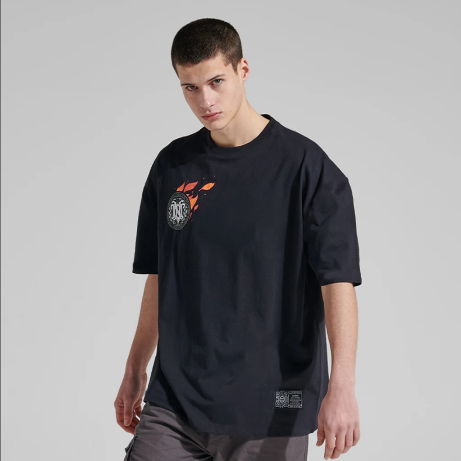 Dolly Noire T-Shirt manica corta Autunno Oversize Tee ts010-tb-01 black