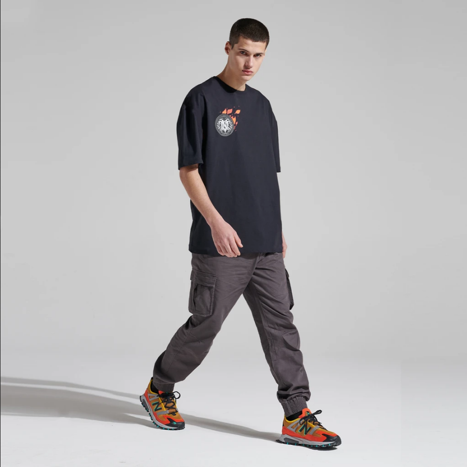 Dolly Noire T-Shirt manica corta Autunno Oversize Tee ts010-tb-01 black