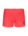 Arena Costume a pantaloncino aderente da piscina-mare da bambino Logo 003612 450 rosso fluo