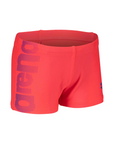 Arena Costume a pantaloncino aderente da piscina-mare da bambino Logo 003612 450 rosso fluo