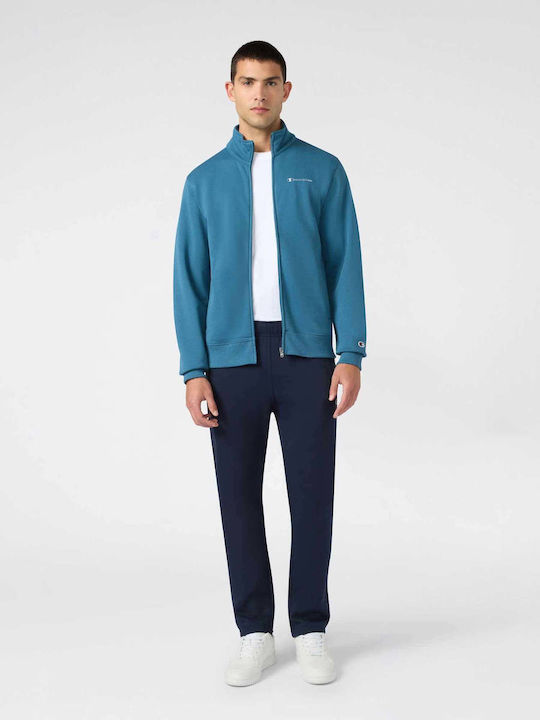 Champion tuta sportiva da uomo con cerniera intera 221786-BS133 blu
