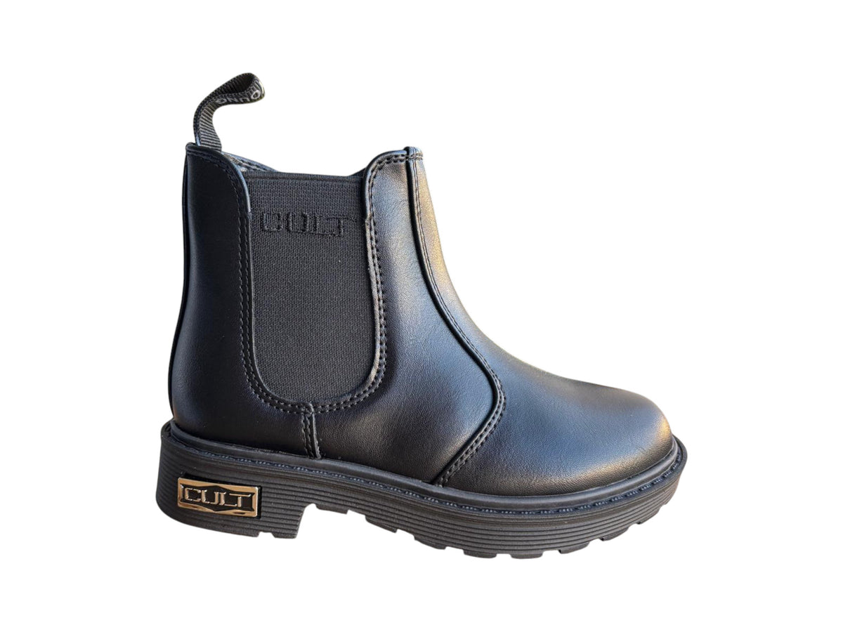 Cult stivale bimbo senza laccio con cerniera laterale T-713 25-30 nero