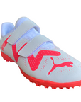 Puma scarpa da calcetto da ragazzo con strappo Future Play TT V 107394-01 bianco-orchidea