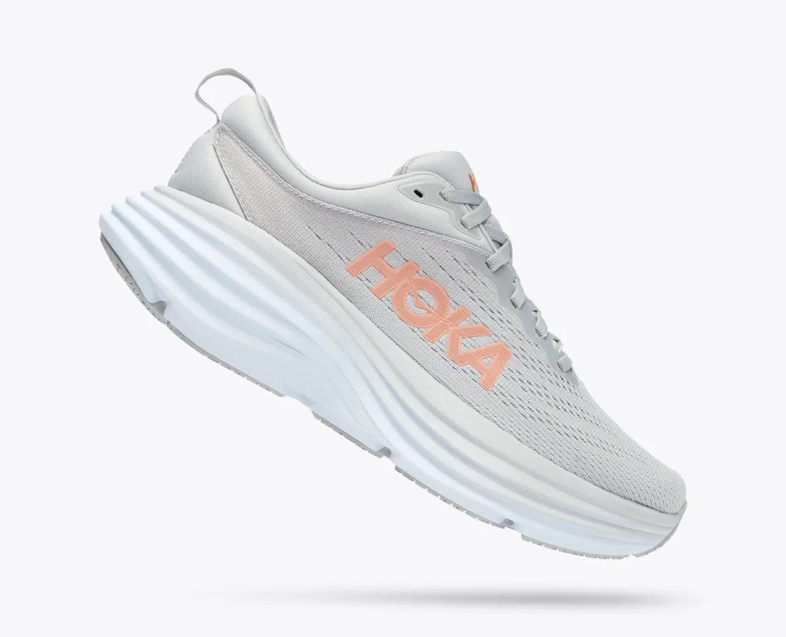 Hoka One One scarpa da corsa da donna Bondi 8 1127952/HMLR grigio nebbia-roccia lunare