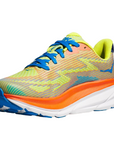 Hoka One One scarpa da corsa da ragazzo Clifton 9 1131170/EPVO arancio-giallo-azzurro