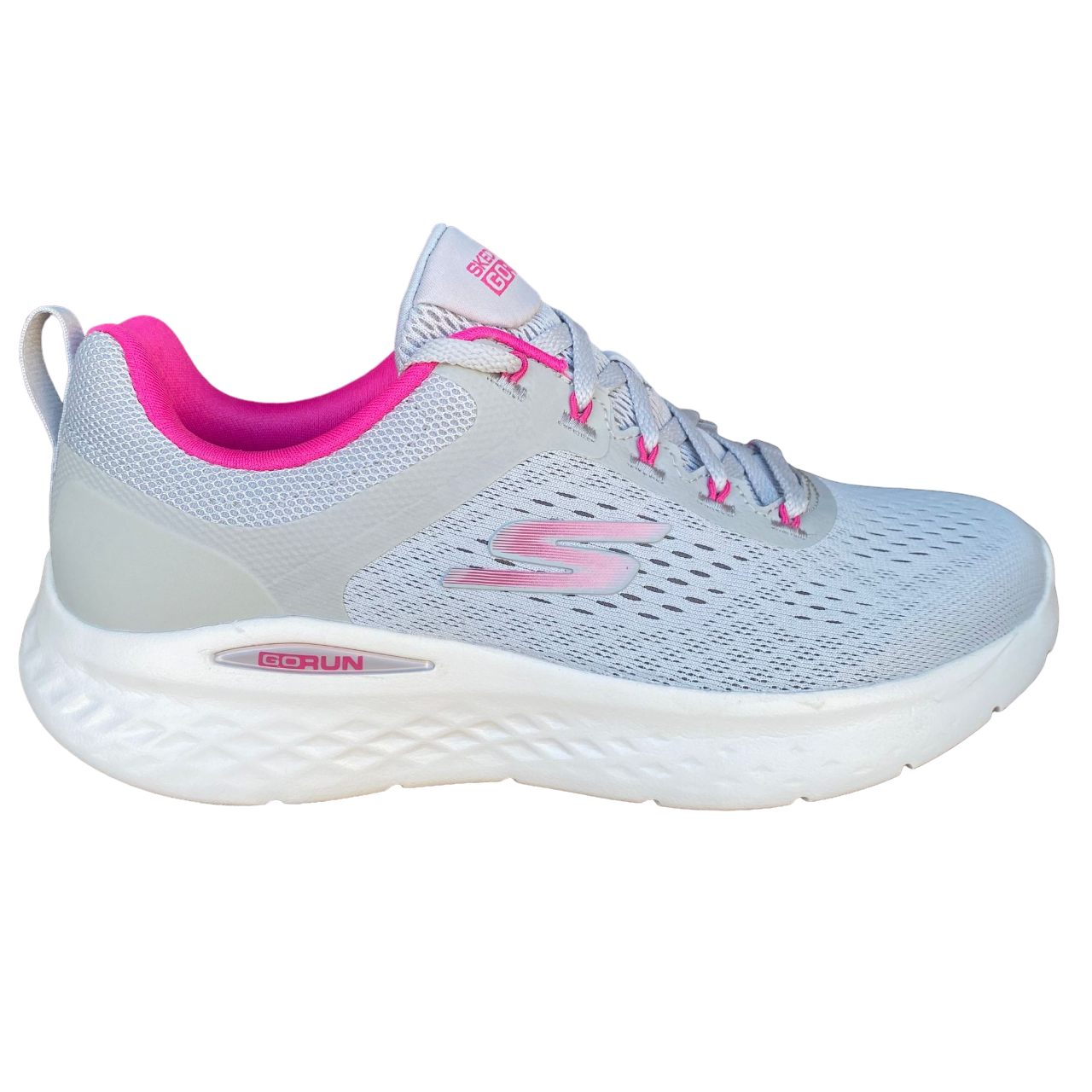 Skechers scarpa da corsa da donna Go Run Lite 129423/GYPK grigio-rosa