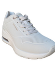 Skechers scarpa sneakers da donna Million Air Elevated 155401/OFWT bianco spento