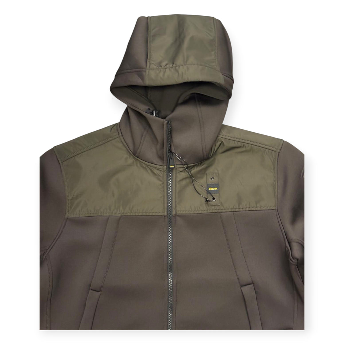 Blauer Felpa tecnica con cappuccio da uomo Wilbert 26WBLUF02398 007707 382 muschio
