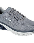 Skechers scarpa da ginnastica da uomo Glide Step Sport Wave Heat 232270/GYNV grigio blu