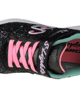 Skechers scarpa da ginnastica da bambina con luci S Lights Glimmer Glitter N Glow 20267L BKPK nero rosa