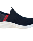 Skechers scarpa sneakers da uomo Ultra Flex 3.0 Viewpoint 232451/BKRD nero-rosso