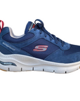 Skechers scarpa sneakers da uomo impermeabile Arch Fit Render 232500/NVY blu