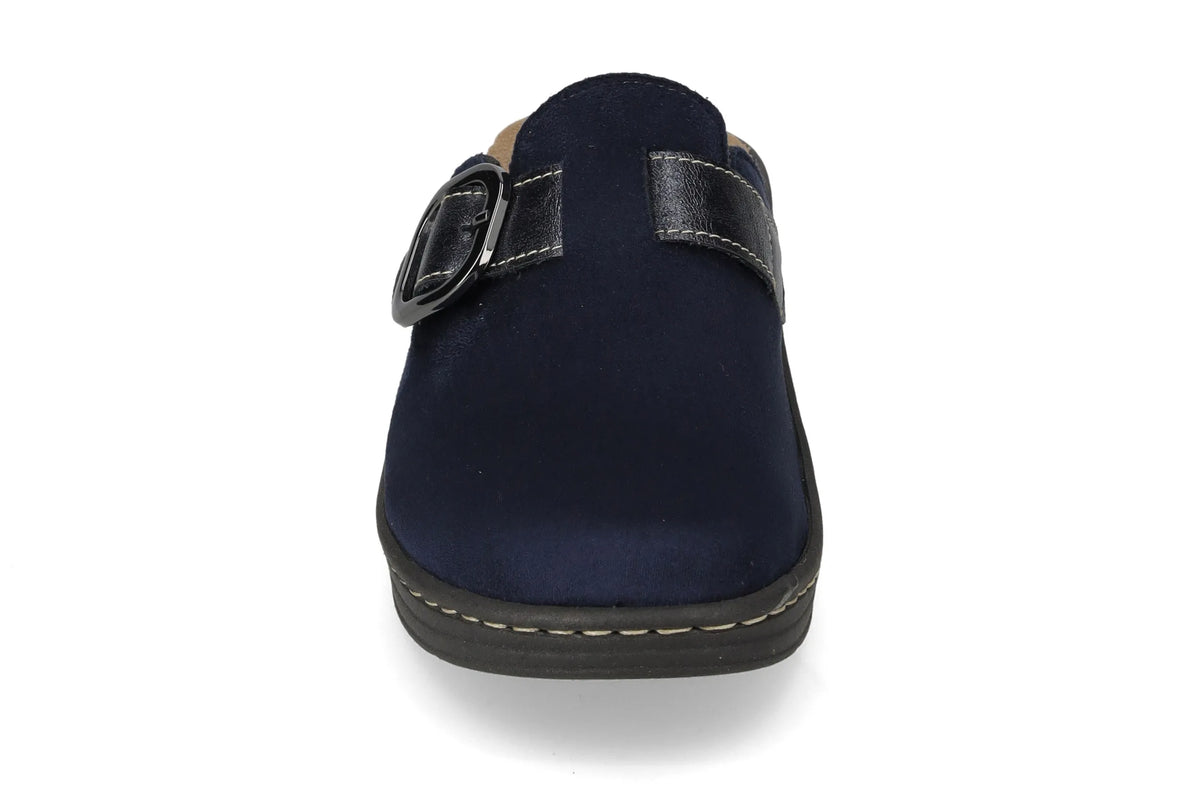 Valleverde pantofola con soletta removibile da donna 56501-1 blu
