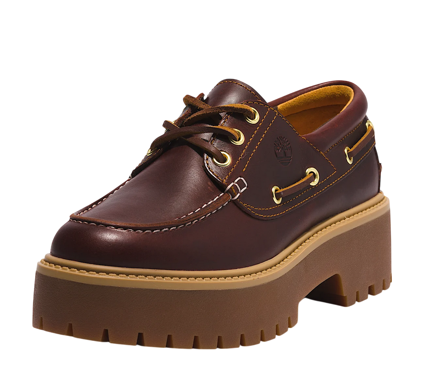 Timberland Scarpa Nautica Donna Stone Street TB0A2QDMD57 Marrone Scuro Plateau