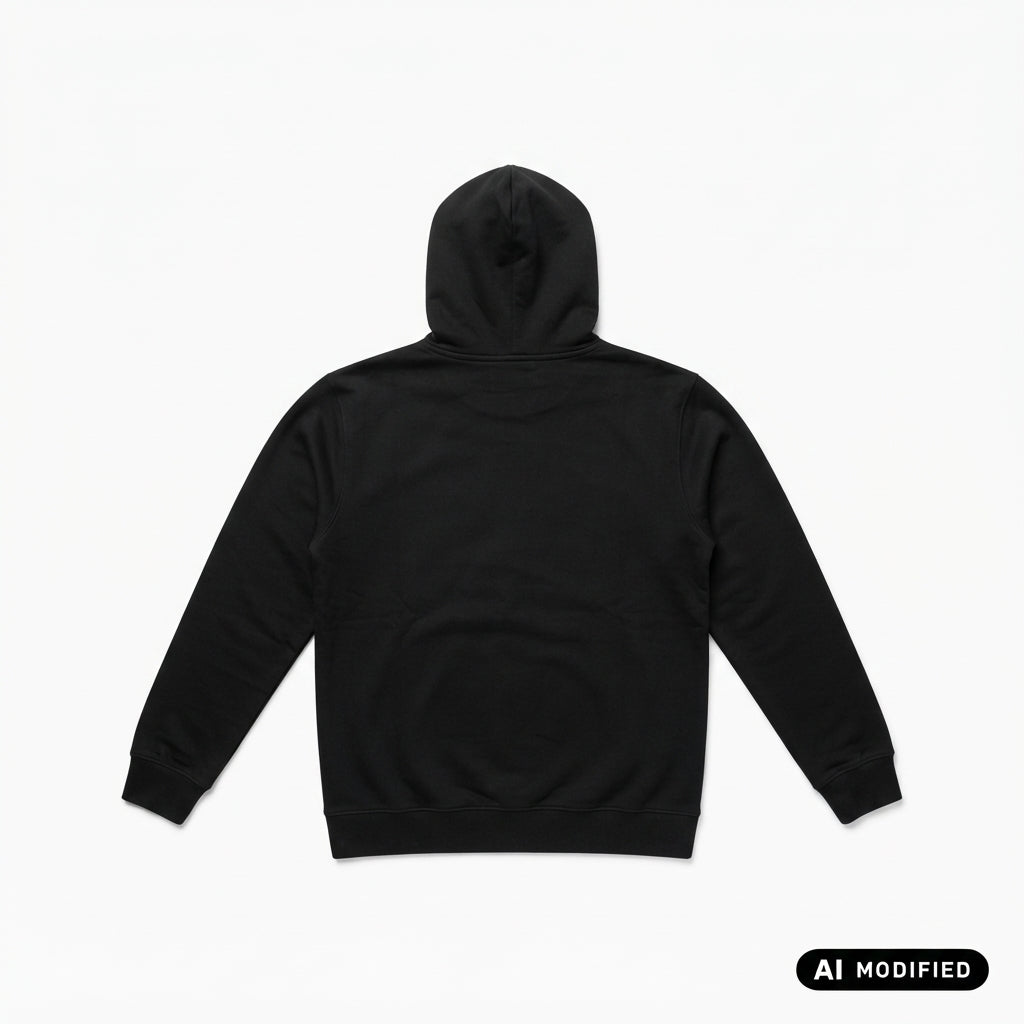 EA7 ARMANI Felpa misto cotone con cappuccio e tasca Core Identity 8NPM37 PJVTZ 1200 nera