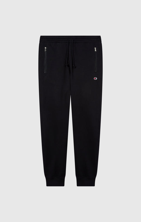 Champion pantalone sportivo da uomo con polsino 220300-KK001 nero