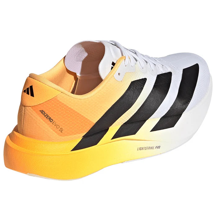 Adidas Adizero Evo SL KZ9022 Uomo Bianco Giallo - Scarpe Running