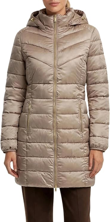 Yes Zee Piumino Lungo 1003 O017 M500 Donna Beige - Capospalla