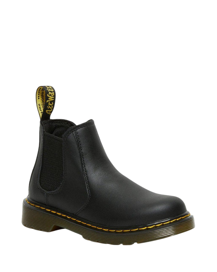 Dr. Martens – Stivaletti Chelsea 2976 Softy T Junior 16708001 Nero | Pelle Softy Junior, Comodità Slip-on, Look Iconico Kids