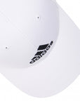 Adidas Cappellino Baseball unisex a 6 pannello con logo ricamato FK0896 white
