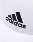 Adidas Cappellino Baseball unisex a 6 pannello con logo ricamato FK0896 white