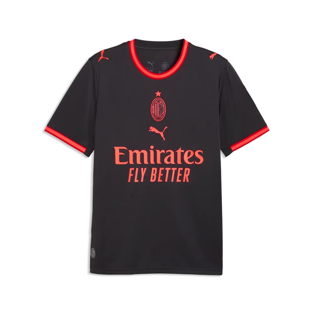 Puma Terza Maglia Milan ACM Third Jersey Replica 784138-03 Uomo Rosso-Nero - Maglia Calcio