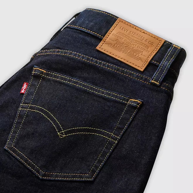 Levi's pantalone jeans da donna 728 a vita alta con gamba ampia 0039B0001 blu scuro