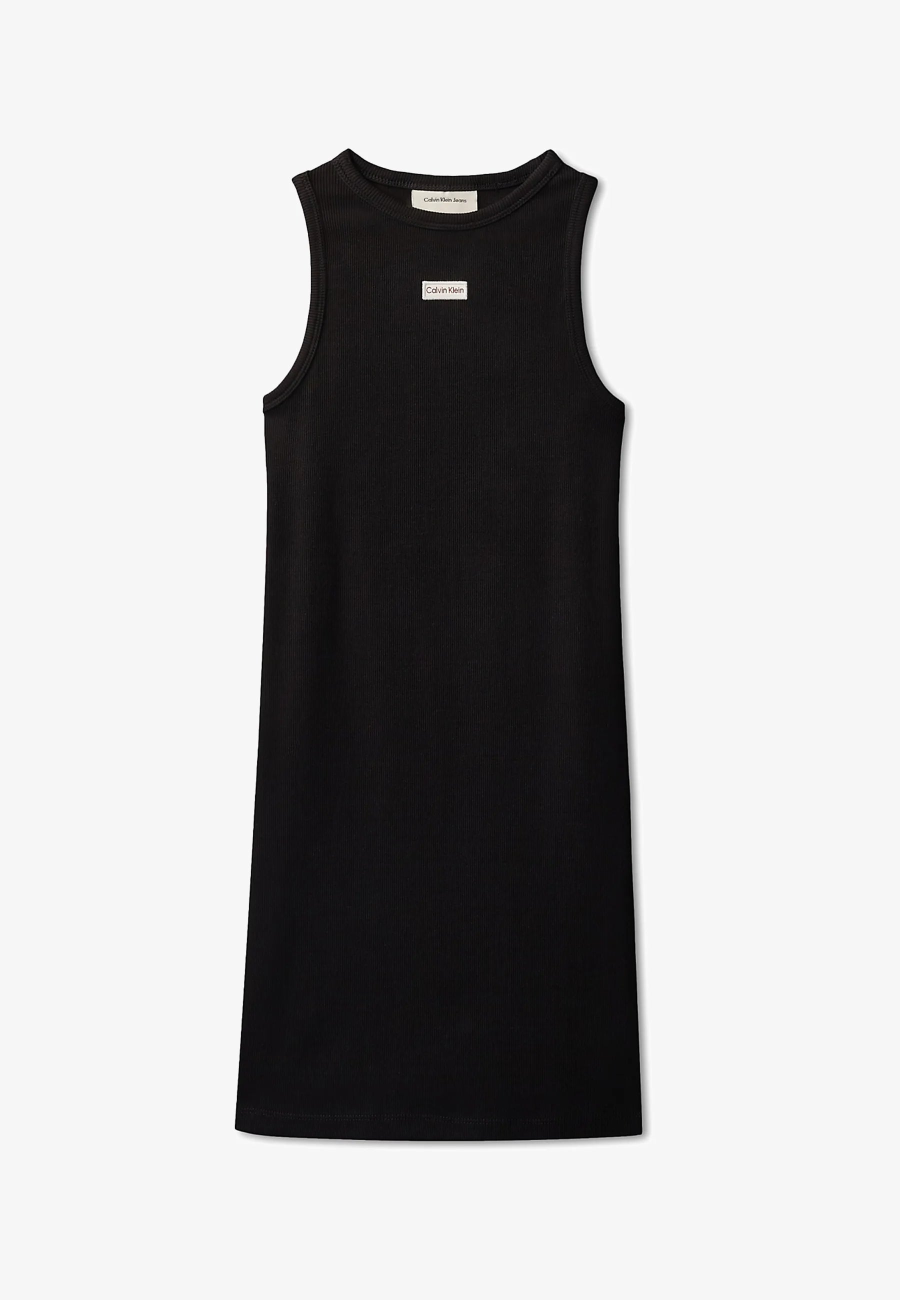 Calvin Klein vestito a costine da ragazza LVCKSJK07G BEH nero