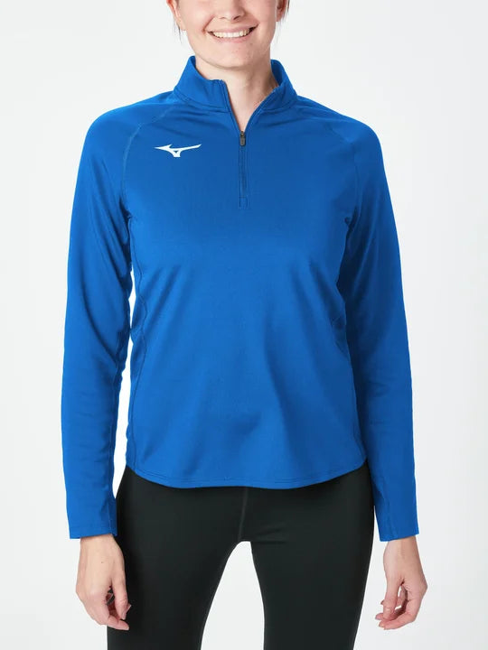 Mizuno maglia running donna TEAM WARMER TOP U2ECB760 22 azzurro