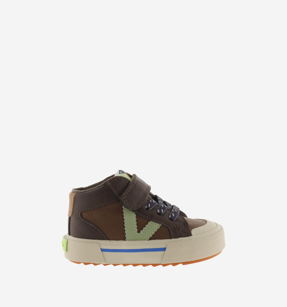 Victoria Sneakers Alta Bimbo Tribu 1065204 Marrone - Scarpe Junior Velcro