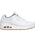 Skechers scarpa sneakers da uomo Uno Stand On Air 52458/WNVR bianco-blu-rosso