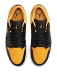 Jordan scarpa sneakers da uomo Air Jordan 1 Low 553558-072 nero-giallo