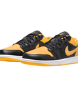 Jordan scarpa sneakers da uomo Air Jordan 1 Low 553558-072 nero-giallo
