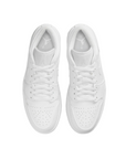 Jordan scarpa sneakers bassa da uomo Jordan 1 Low 553558 136 bianco