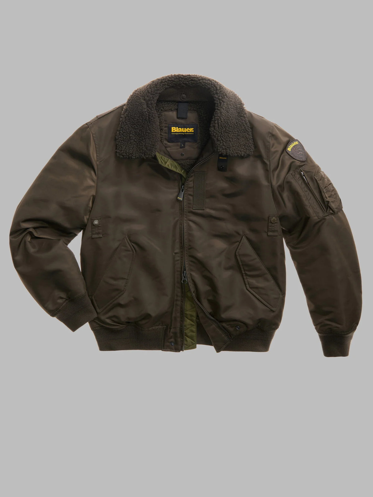 Blauer Bomber con colletto in pelliccia MARSHALL 26WBLUC02241-007280 382 marrone