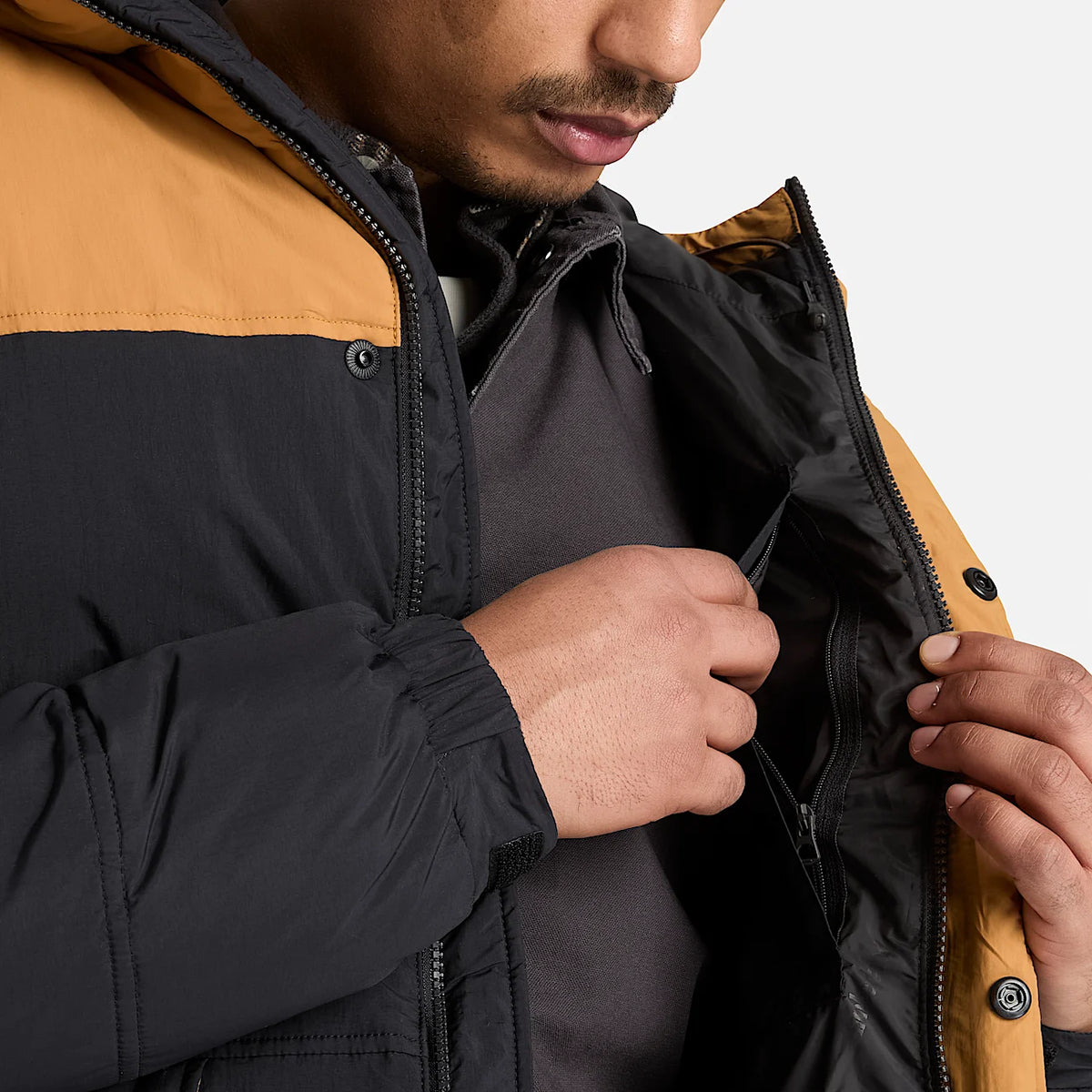 Timberland Piumino Idrorepellente da Uomo TBC0YH71P56 nero-giallo