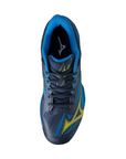Mizuno scarpa da tennis da uomo Wave Exceed Light 2 AC 61GA231814 blu-azzurro-giallo