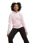 Puma tuta sportiva con cappuccio da bambina 673586-67 rosa-nero