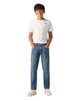 Levi's Kids pantalone jeans da ragazzi 512 Slim Taper E6728 MD5 blu medio