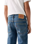 Levi's Kids pantalone jeans da ragazzi 512 Slim Taper E6728 MD5 blu medio