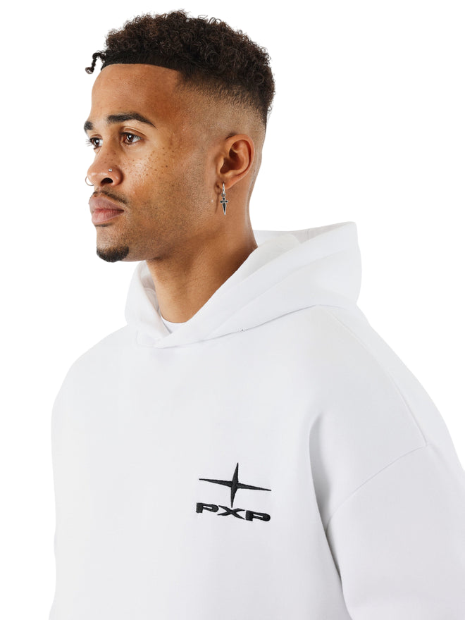 PXP Felpa Sportiva da Uomo con cappuccio 2522506 WBK Bianco