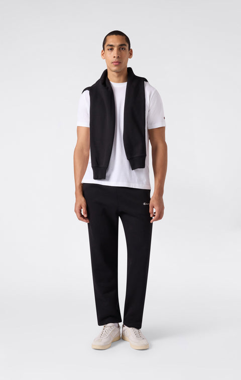 Champion pantalone sportivo da uomo in cotone felpato 221801-KK001 Nero