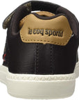 Le Coq Sportif scarpa da bambino con strappo in pelle Courtone 1720116 marrone