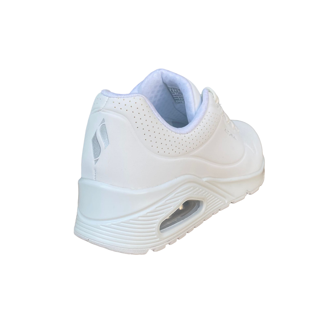 Skechers scarpa sneakers da donna Uno Stand On Air 73690/W bianca