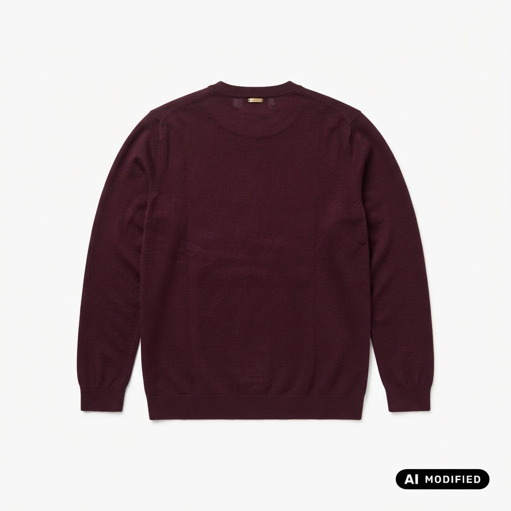 Griffai Maglia girocollo da donna con bottoni DGF6994 bordeaux