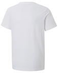 Puma maglietta manica corta da ragazzi in cotone Tape 847300-02 bianco